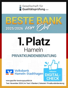 Beste Bank vor Ort Privatkundenberatung